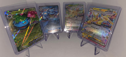 Stamped Pokémon ex Card Lot – Blastoise ex, Venusaur ex, Leafeon ex & Jolteon ex