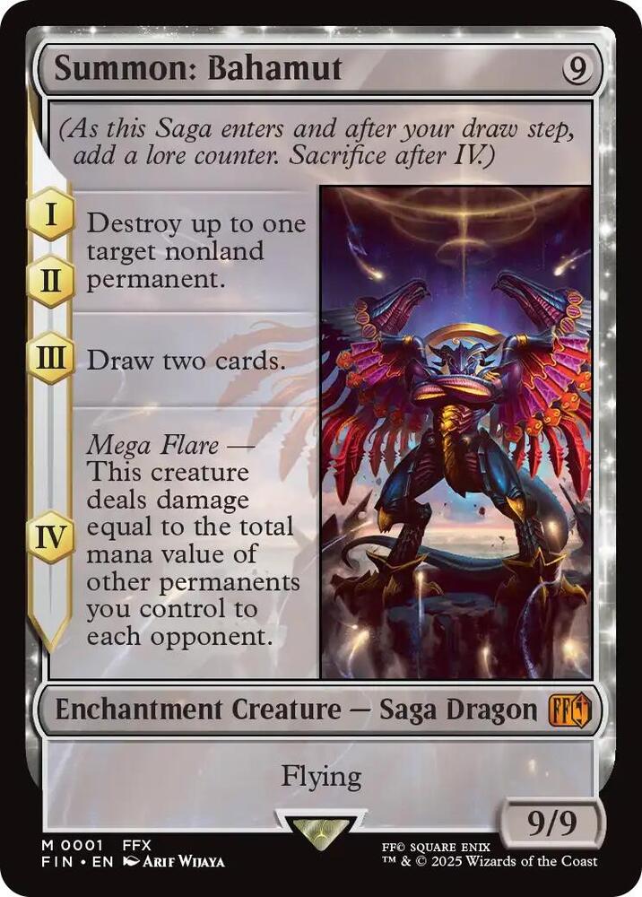 Summon: Bahamut 0001 – Magic: The Gathering FINAL FANTASY – Mythic Rare